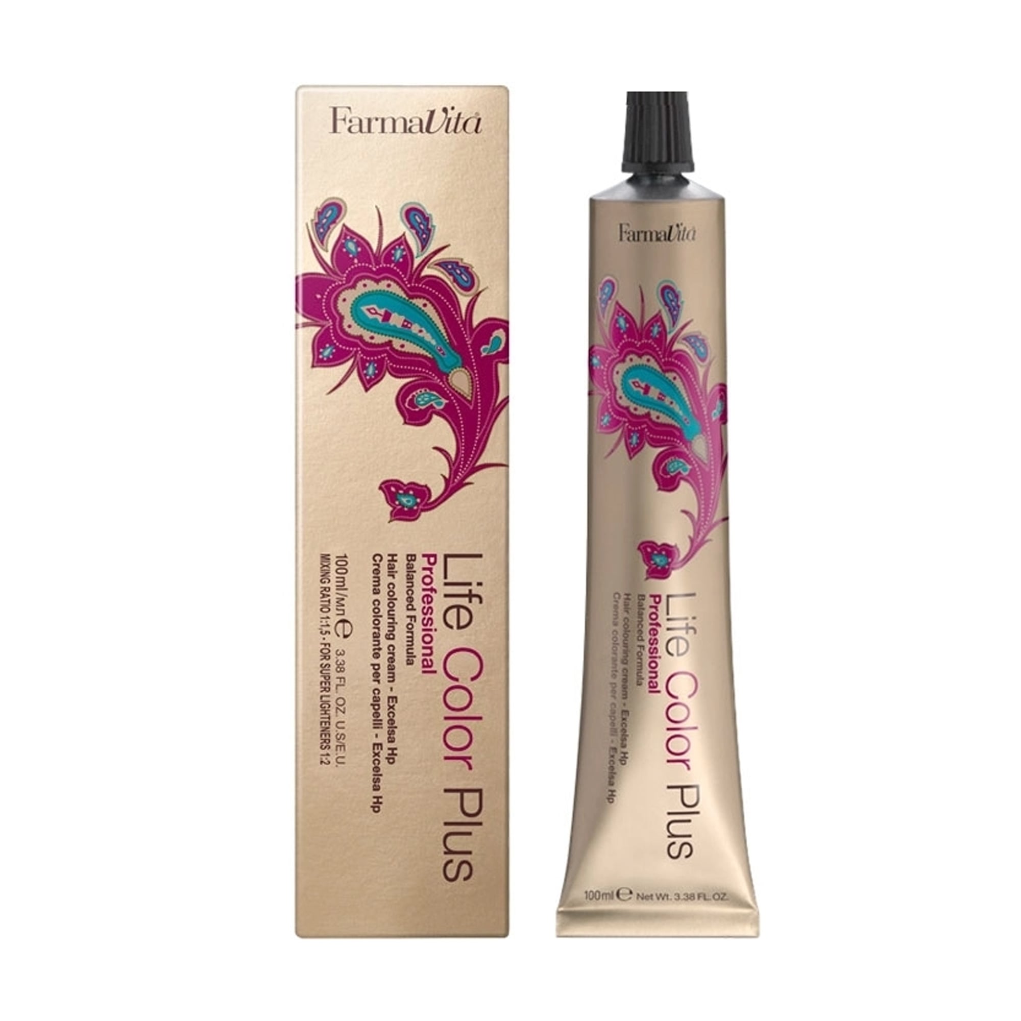 Уцінка! Перманентна крем-фарба для волосся FarmaVita Life Color Plus Hair Colouring Cream 8.00 Насичений світлий блондин, 100 мл